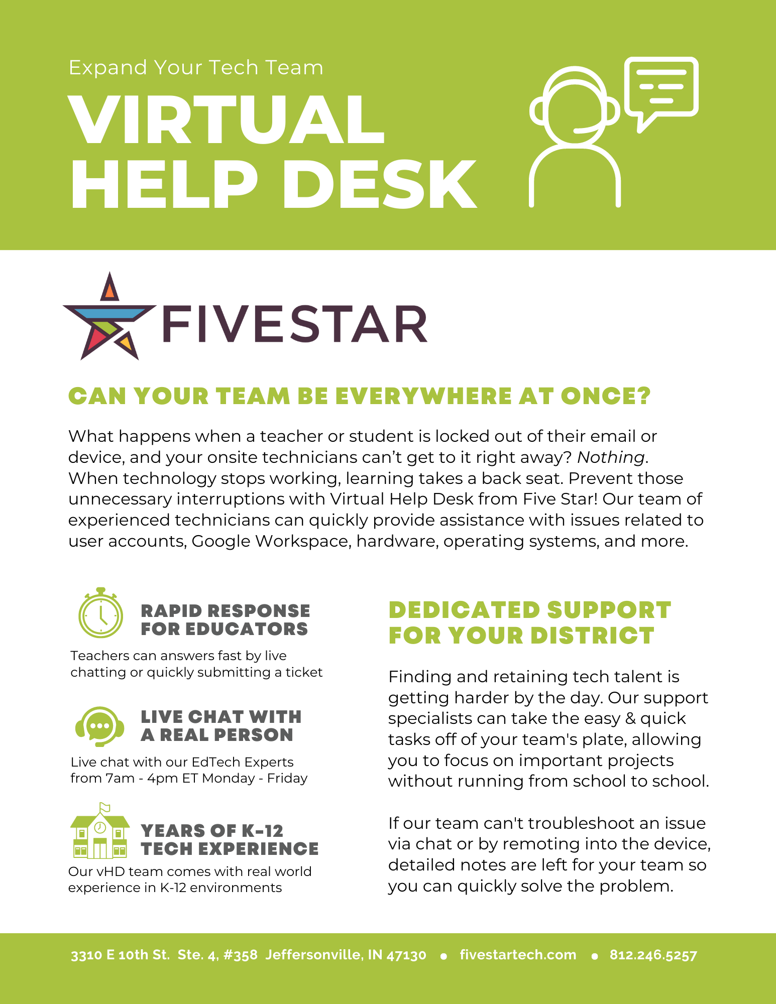 Virtual Help Desk by Five Star